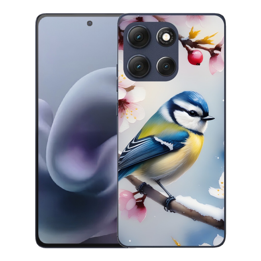 Gélový obal mmCase pre Motorola Moto G86 5G – sýkorka
