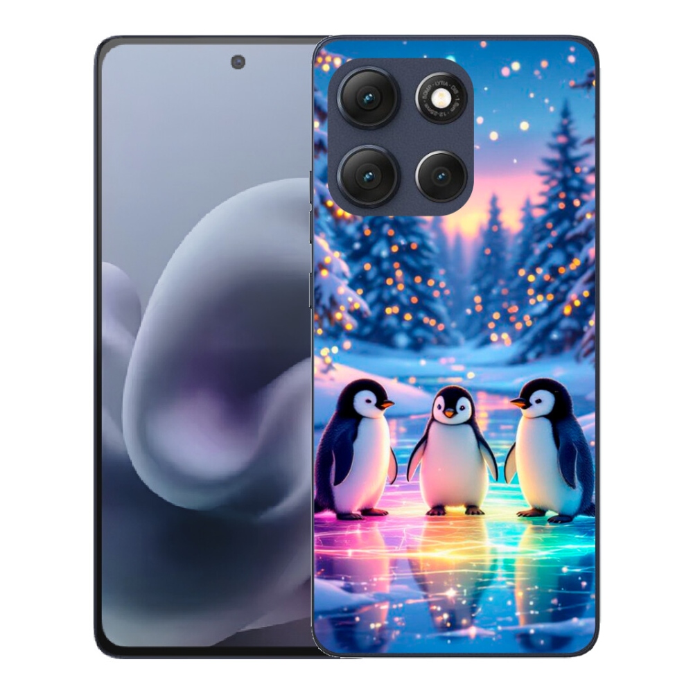 Gélový obal mmCase pre Motorola Moto G86 5G – tučniaky