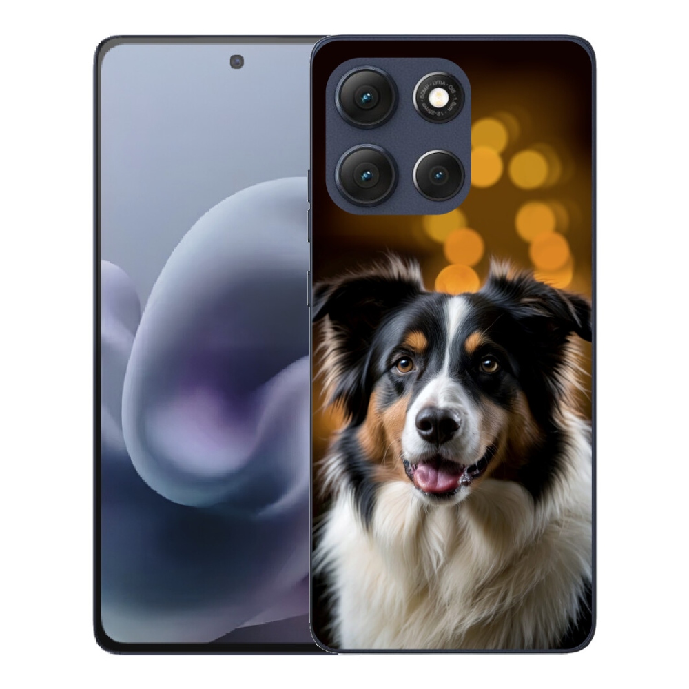 Gélový obal mmCase pre Motorola Moto G86 5G – usmievavý austrálsky ovčiak