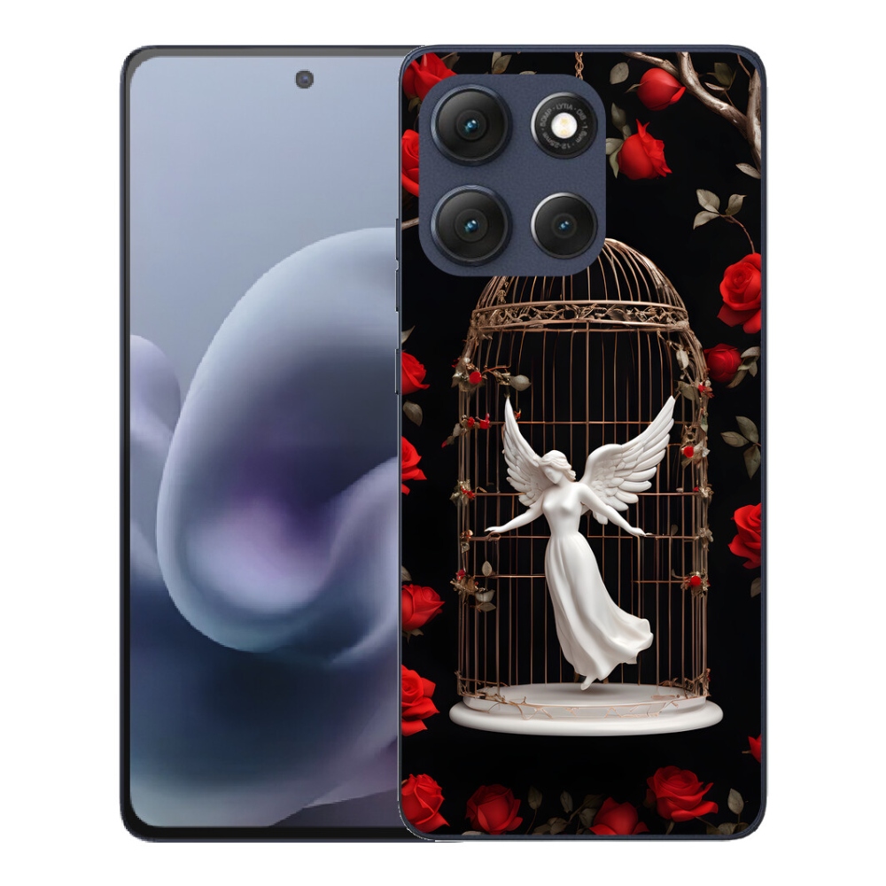 Gélový obal mmCase pre Motorola Moto G86 5G – uväznený anjel