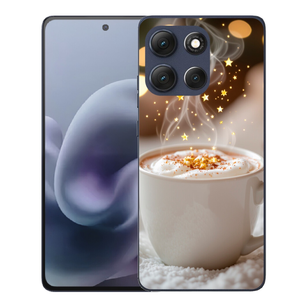 Gélové puzdro mmCase pre Motorola Moto G86 5G – vianočný horúci nápoj