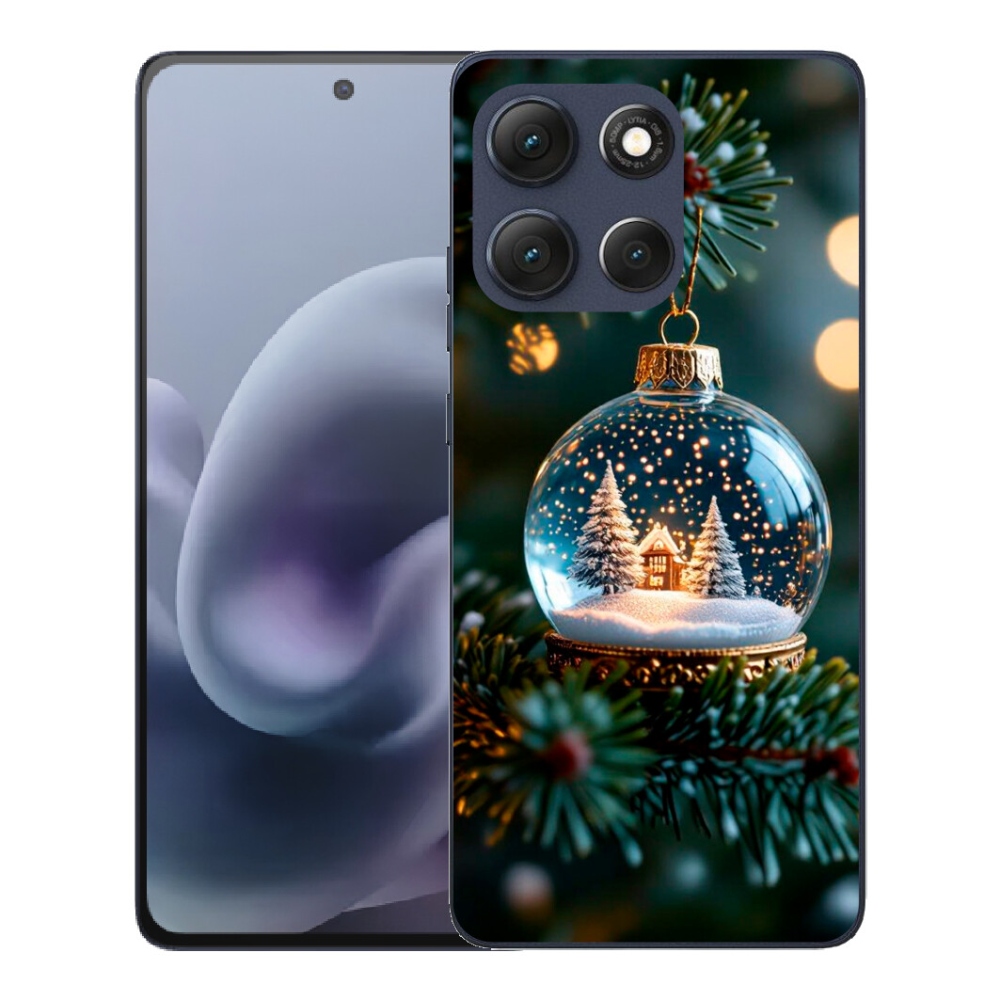 Gélový obal mmCase pre Motorola Moto G86 5G – vianočné gule 2