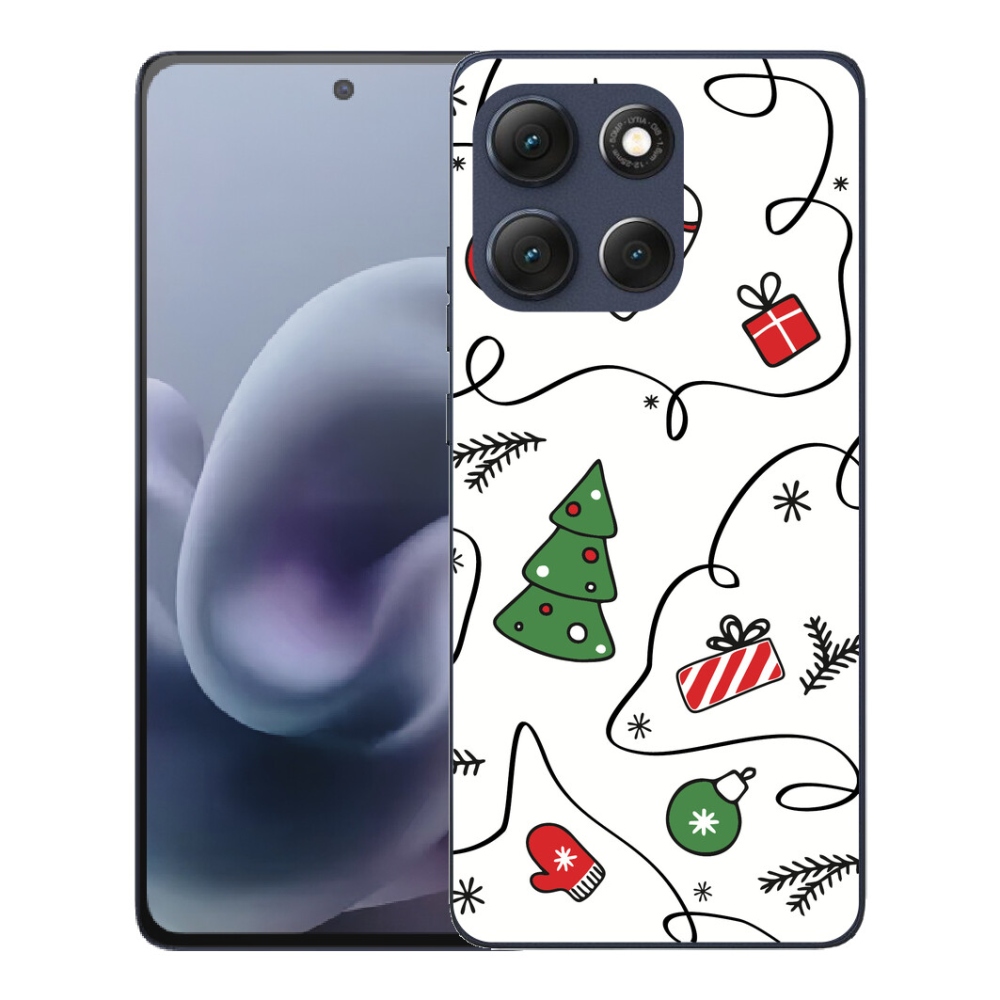 Gélový obal mmCase pre Motorola Moto G86 5G – vianočné motívy