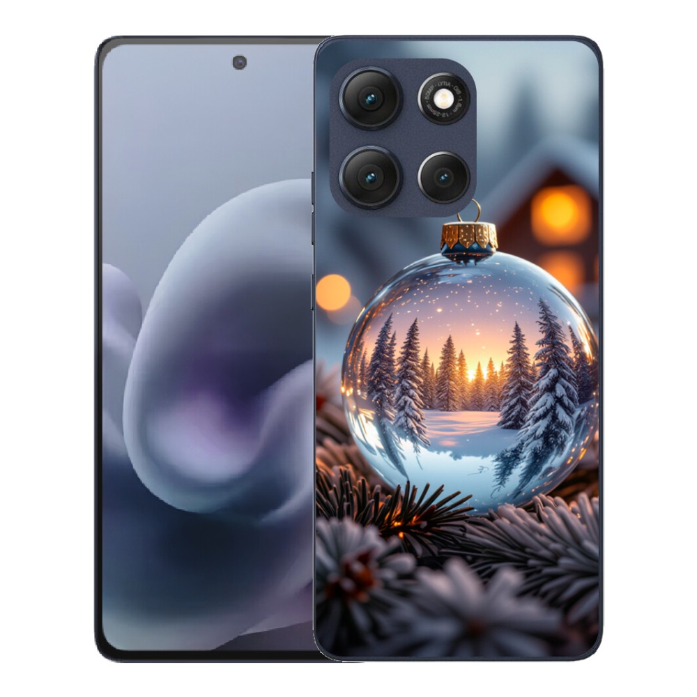 Gélový obal mmCase pre Motorola Moto G86 5G – vianočná ozdoba
