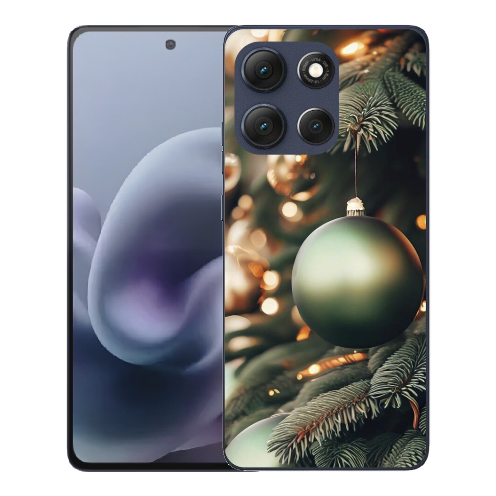 Gélový obal mmCase pre Motorola Moto G86 5G – vianočné ozdoby 1