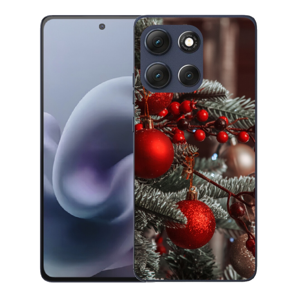 Gélový obal mmCase pre Motorola Moto G86 5G – vianočné ozdoby 2