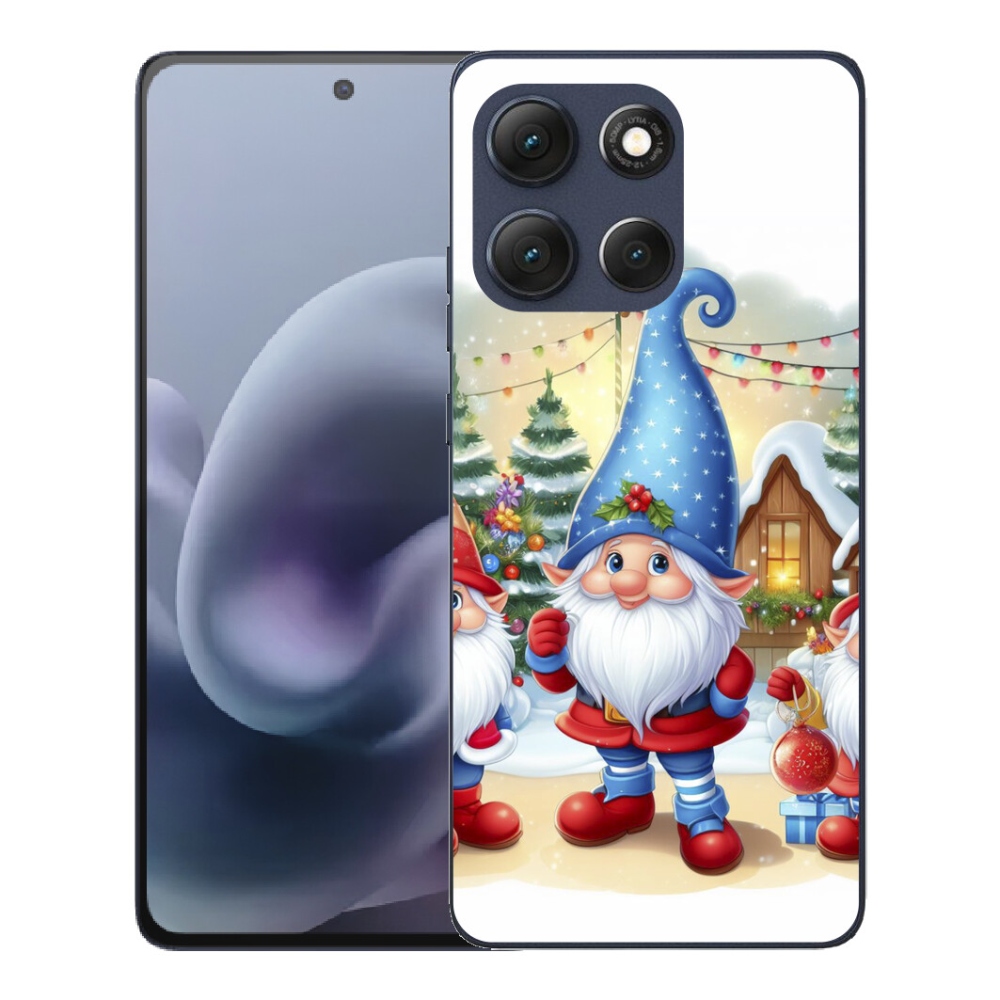 Gélový obal mmCase pre Motorola Moto G86 5G – vianoční škriatkovia