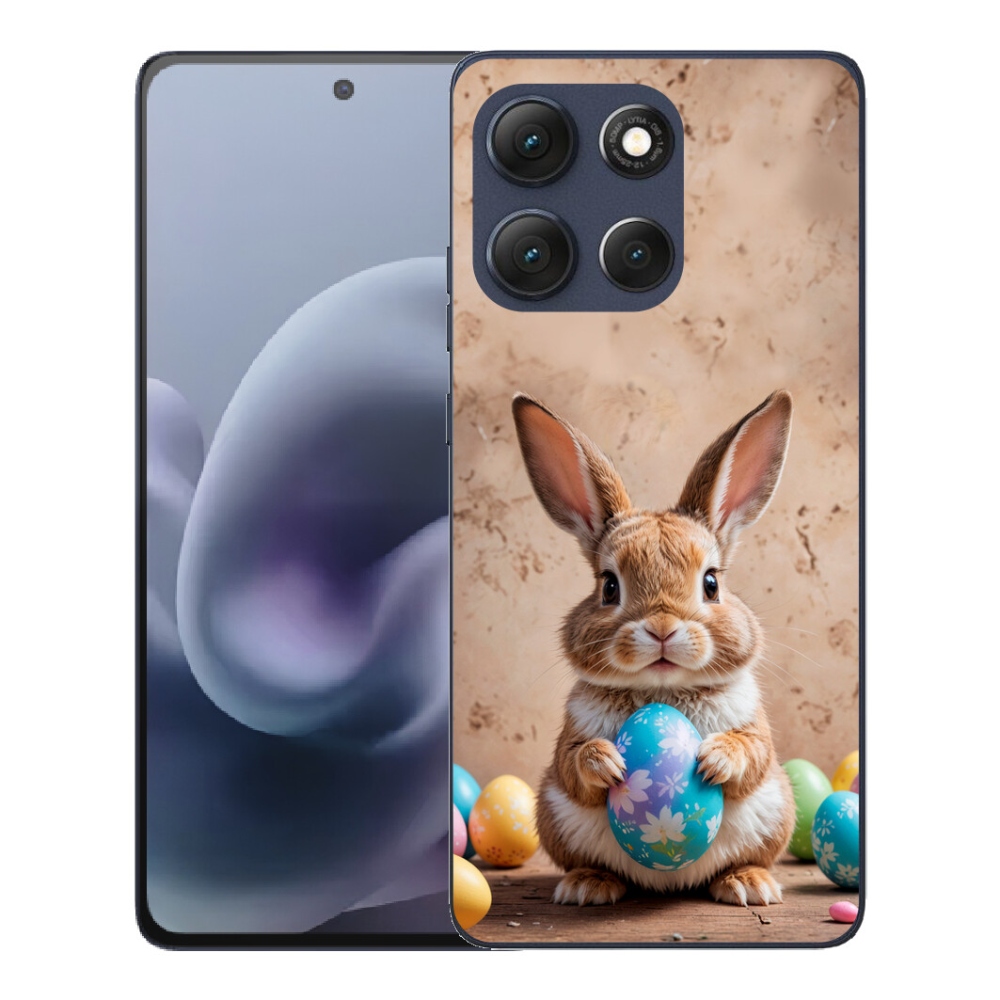 Gélový obal mmCase pre Motorola Moto G86 5G – veľkonočný zajačik