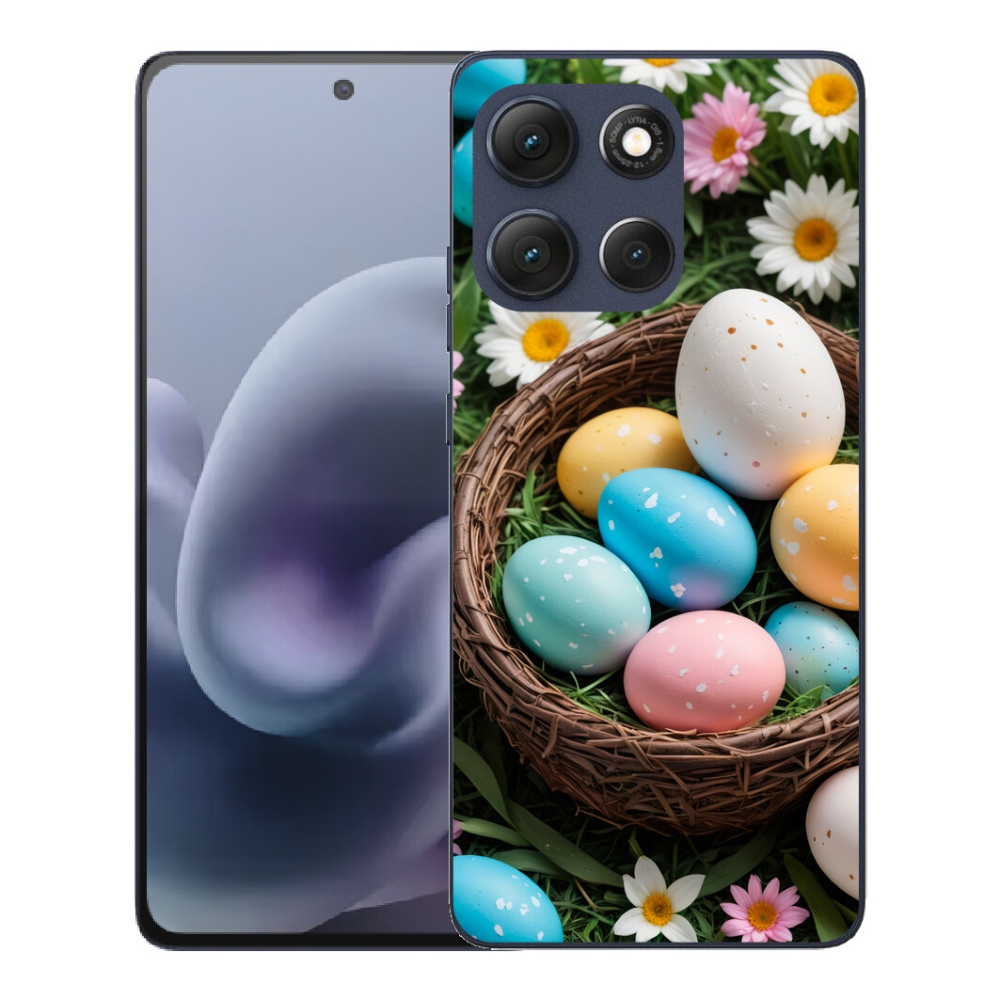 Gélový obal mmCase pre Motorola Moto G86 5G – veľkonočné vajíčka 2