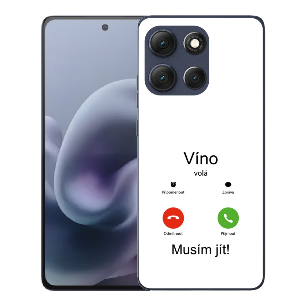 Gélový obal mmCase pre Motorola Moto G86 5G – vínová farba na bielom pozadí