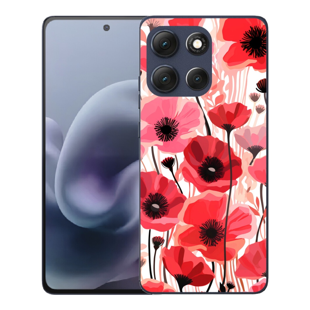 Gélový obal mmCase pre Motorola Moto G86 5G – vlčí mak 1
