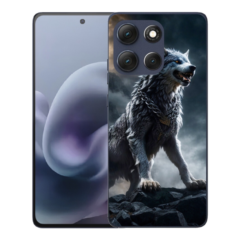 Gélový obal mmCase pre Motorola Moto G86 5G – vlk 1