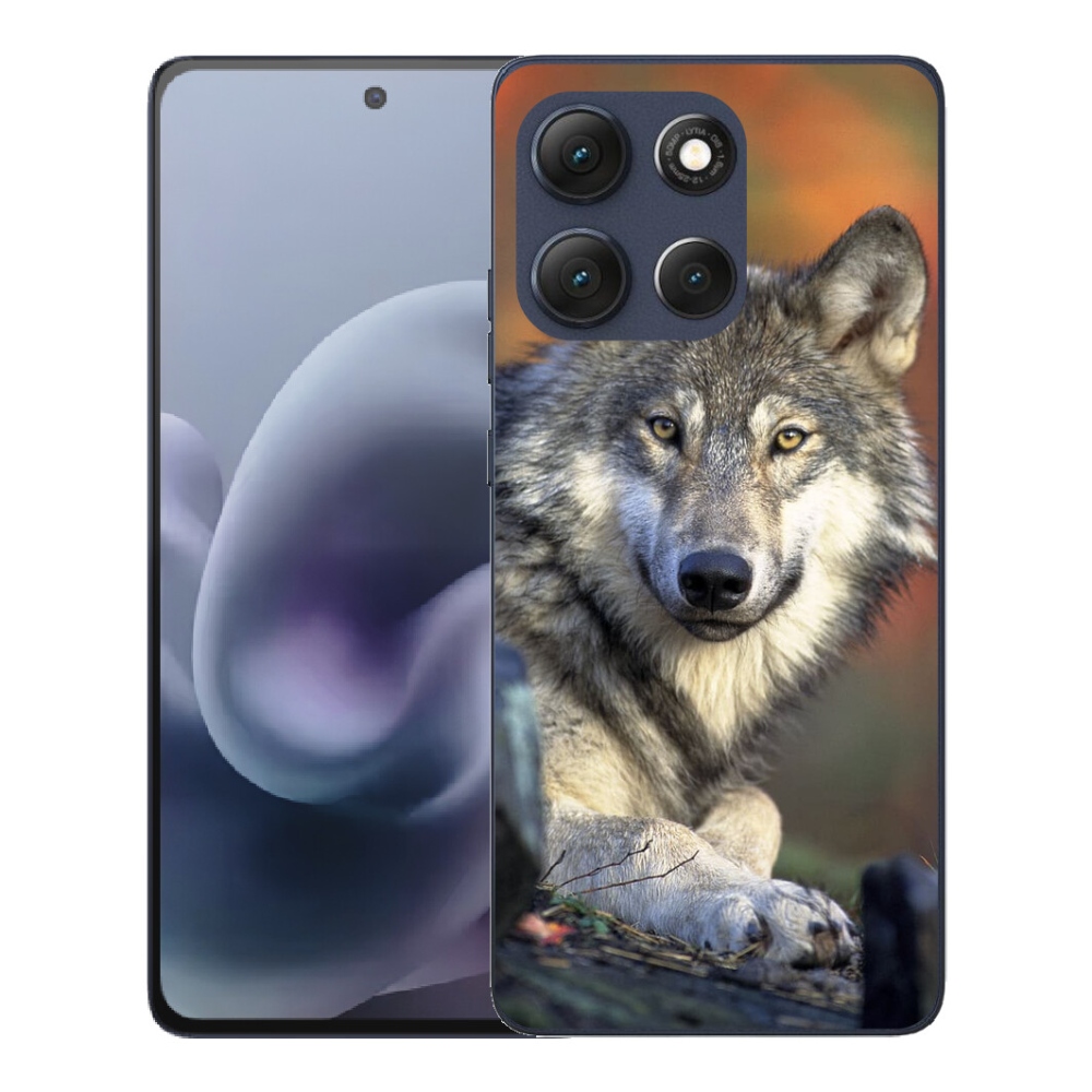 Gélový obal mmCase pre Motorola Moto G86 5G – vlk