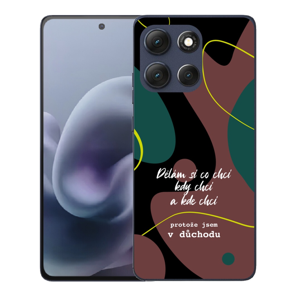 Gélový obal mmCase pre Motorola Moto G86 5G – vtipný nápis 10 na čiernom pozadí