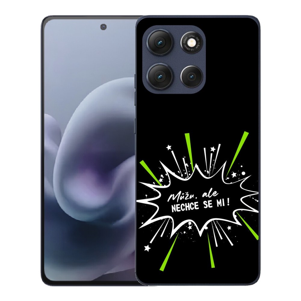 Gélový obal mmCase pre Motorola Moto G86 5G – vtipný nápis 11 na čiernom pozadí