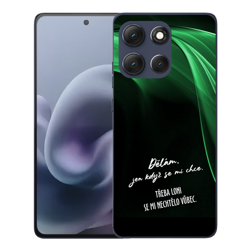 Gélový obal mmCase pre Motorola Moto G86 5G – vtipný nápis 12 na čiernom pozadí
