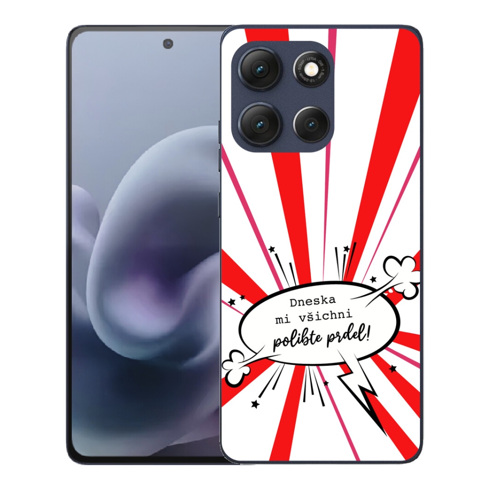 Gélový obal mmCase pre Motorola Moto G86 5G – vtipný nápis 15 na bielom pozadí