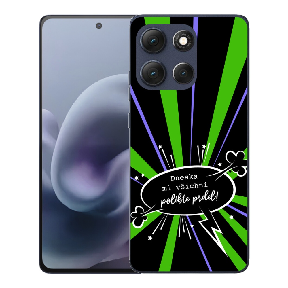 Gélový obal mmCase pre Motorola Moto G86 5G – vtipný nápis 15 na čiernom pozadí