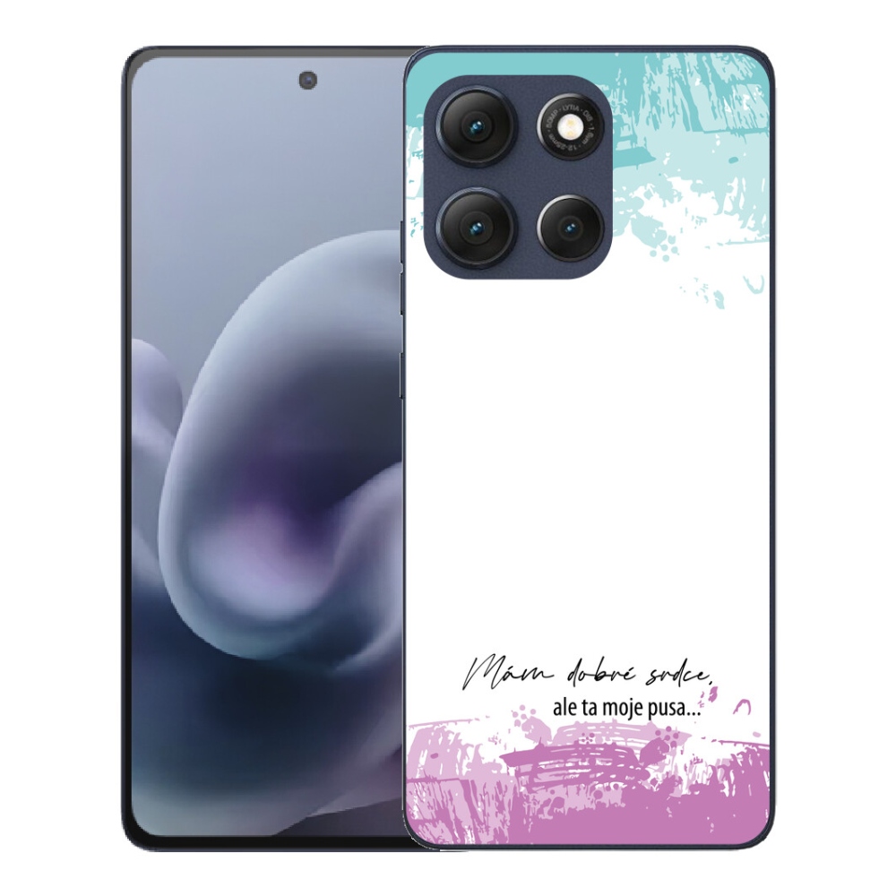 Gélový obal mmCase pre Motorola Moto G86 5G – vtipný nápis na bielom pozadí