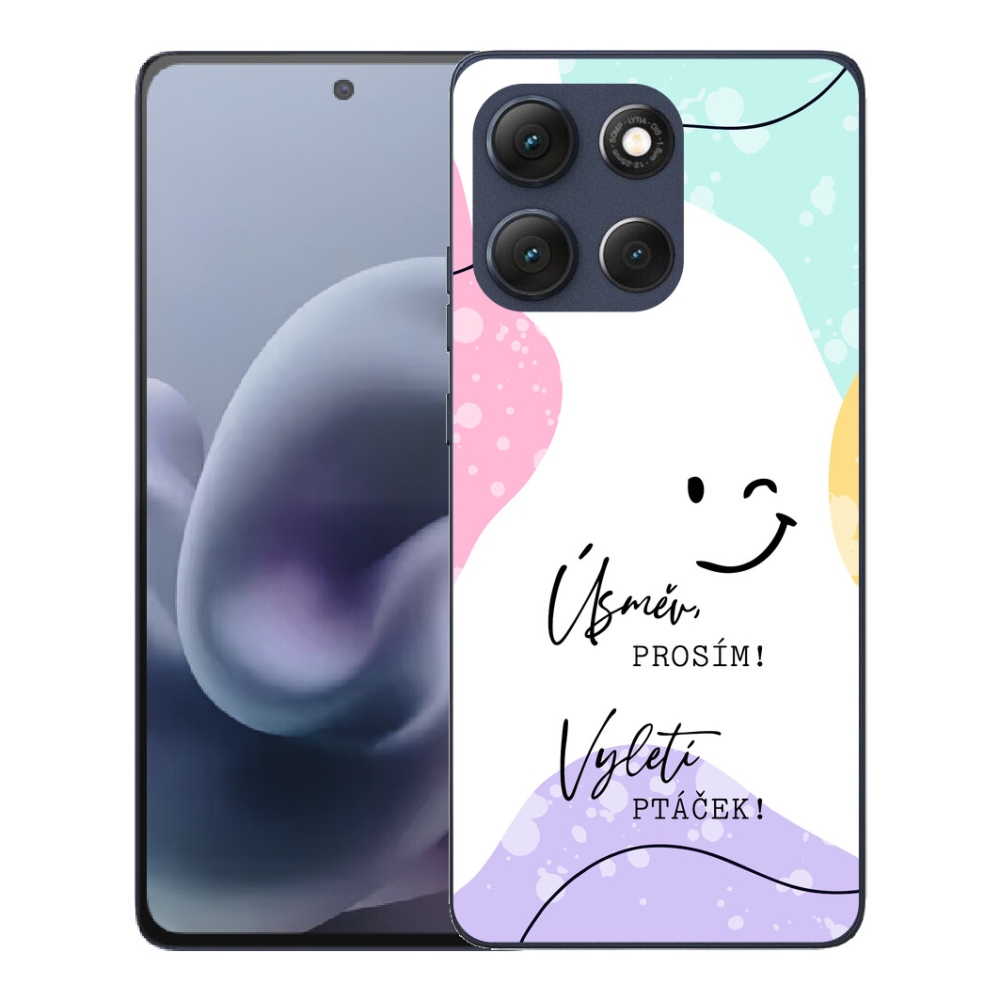 Gélový obal mmCase pre Motorola Moto G86 5G – vtipný nápis na bielom pozadí
