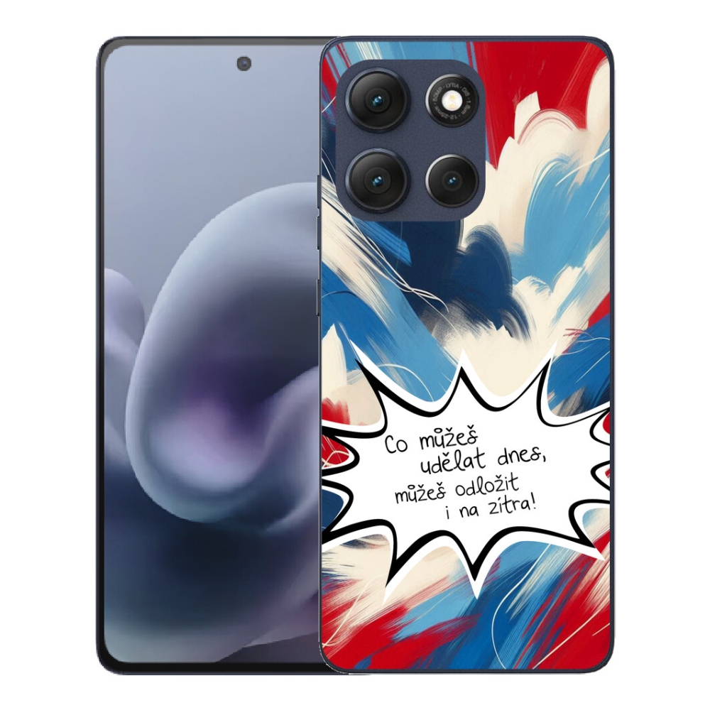 Gélové puzdro mmCase pre Motorola Moto G86 5G – vtipný nápis 9 na bielom pozadí