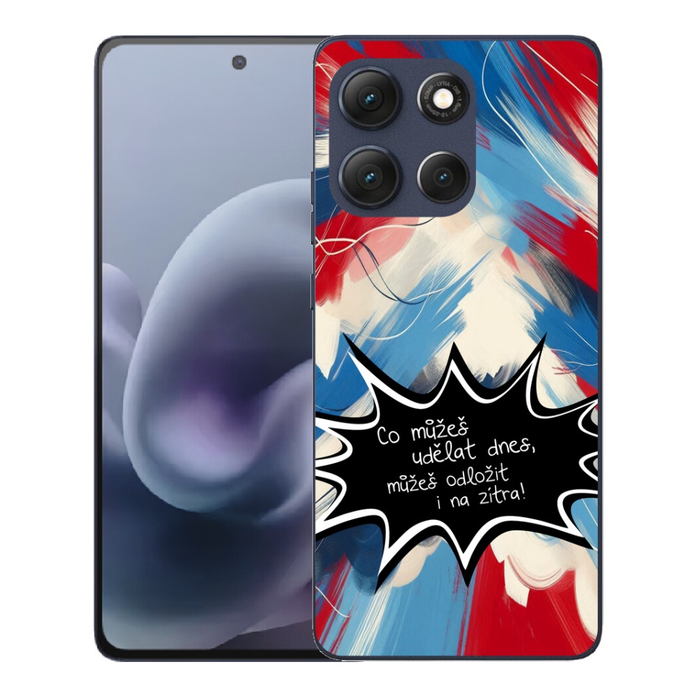 Gélový obal mmCase pre Motorola Moto G86 5G – vtipný nápis 9 na čiernom pozadí