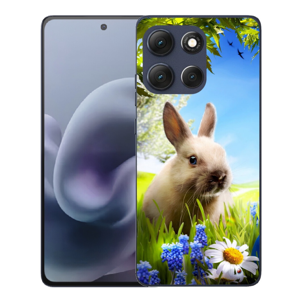 Gélový obal mmCase pre Motorola Moto G86 5G – zajačik