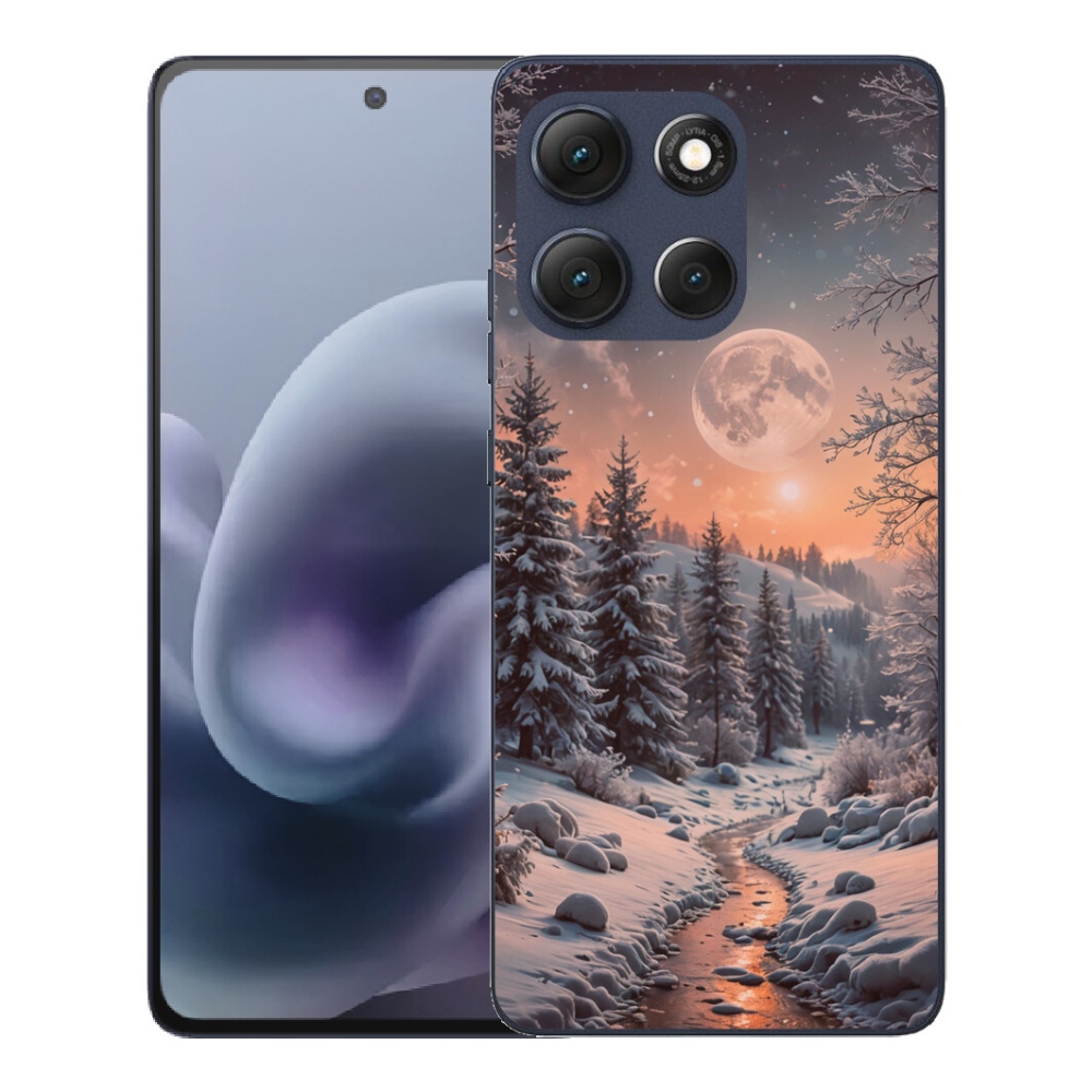 Gélový obal mmCase pre Motorola Moto G86 5G – zimná krajina 2