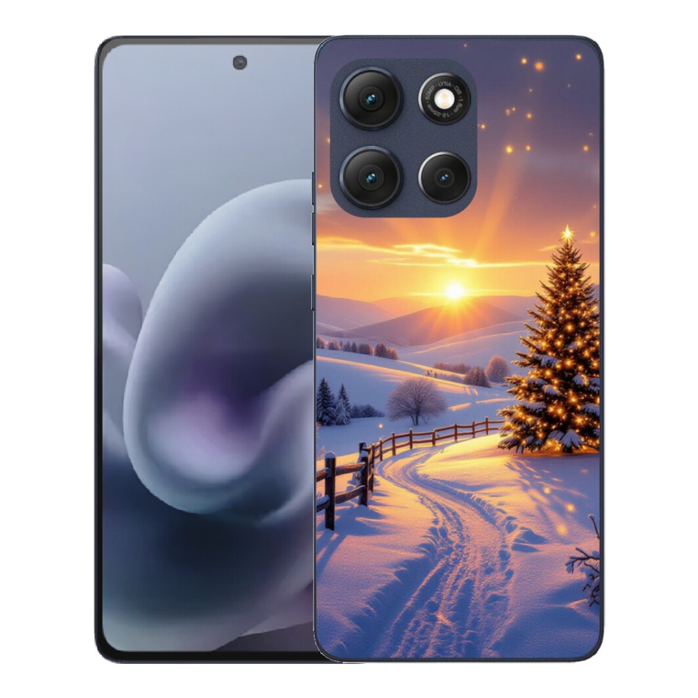 Gélový obal mmCase pre Motorola Moto G86 5G – zimná krajina