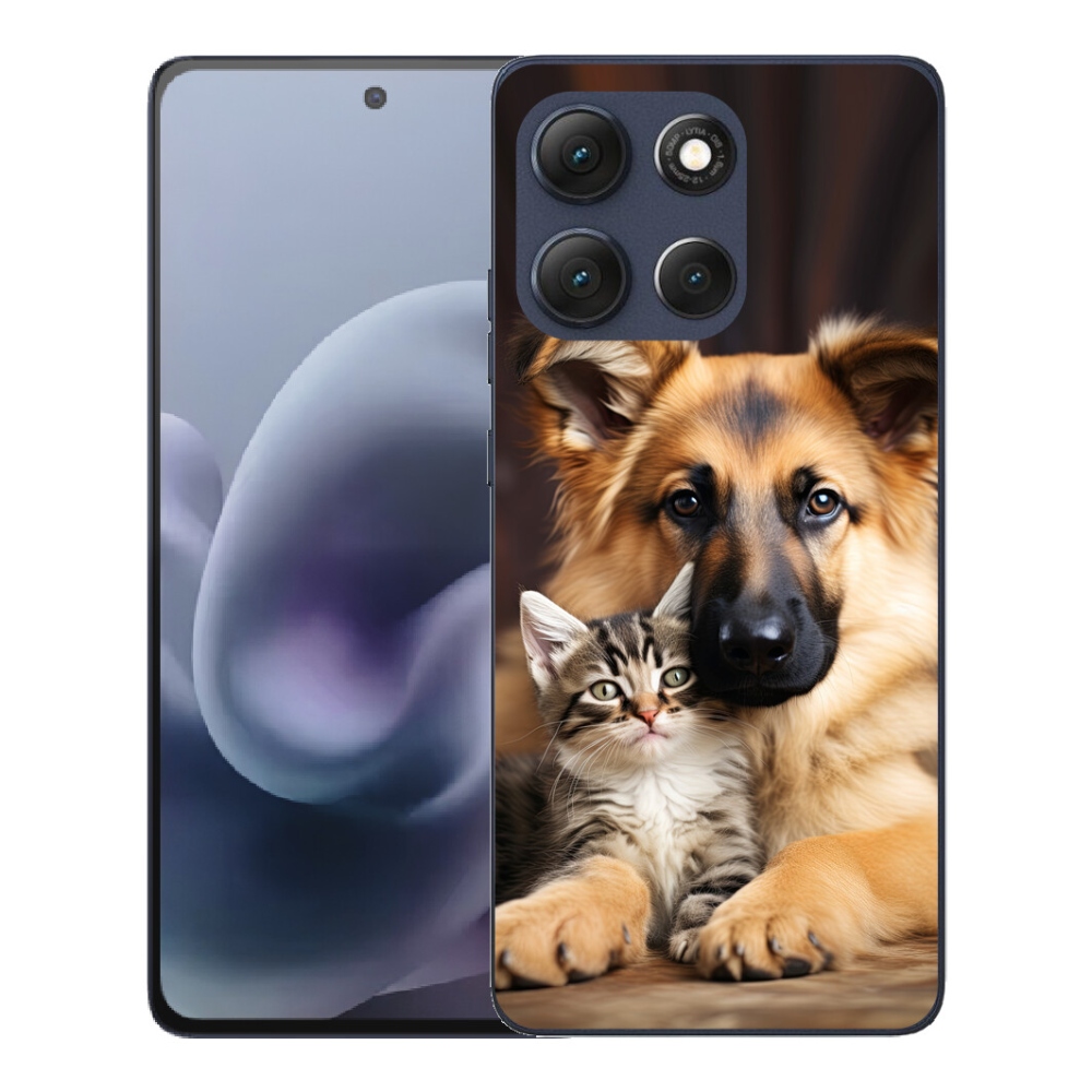 Gélový obal mmCase pre Motorola Moto G86 5G – priateľstvo so zvieratami