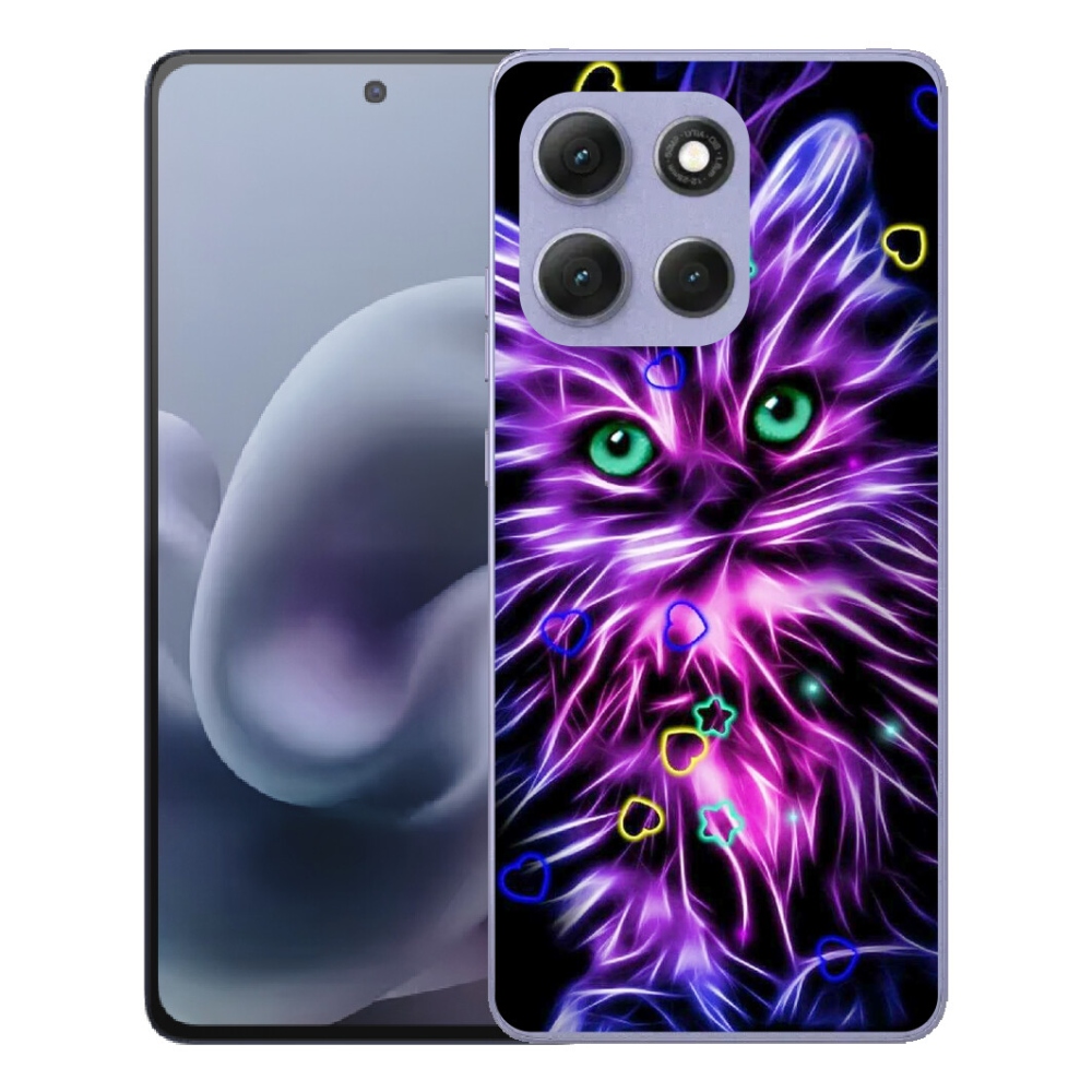 Gélový obal mmCase pre Motorola Moto G86 Power 5G – abstraktná mačka