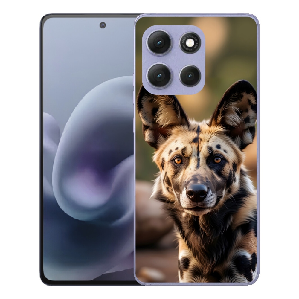 Gélový obal mmCase pre Motorola Moto G86 Power 5G – africký divoký pes