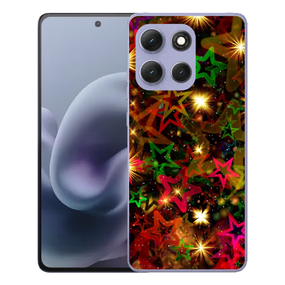 Gélový obal mmCase pre Motorola Moto G86 Power 5G – farebné hviezdičky