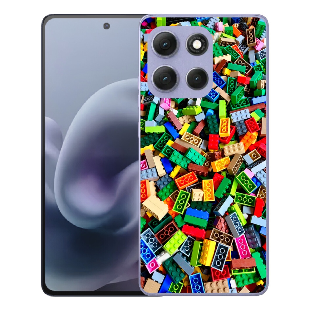 Gélový obal mmCase pre Motorola Moto G86 Power 5G – farebné stavebné kocky