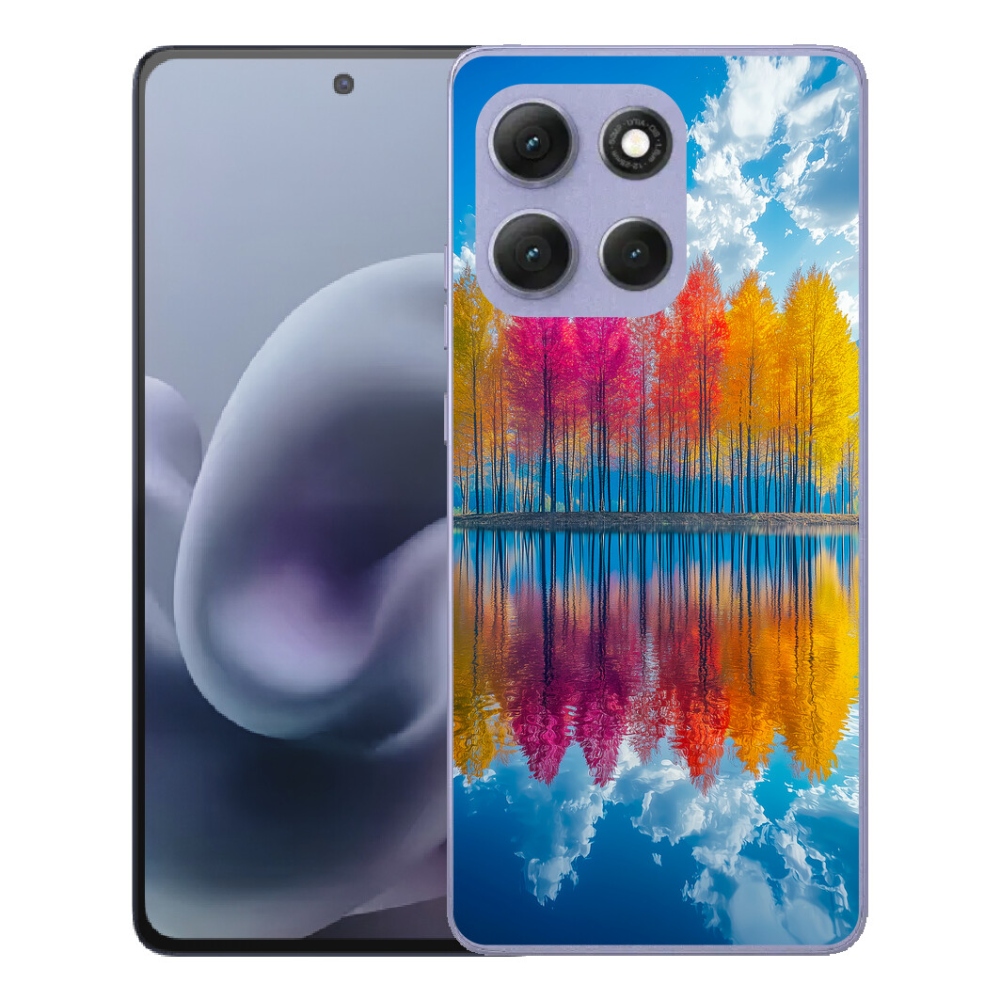 Gélový obal mmCase pre Motorola Moto G86 Power 5G – farebné stromy