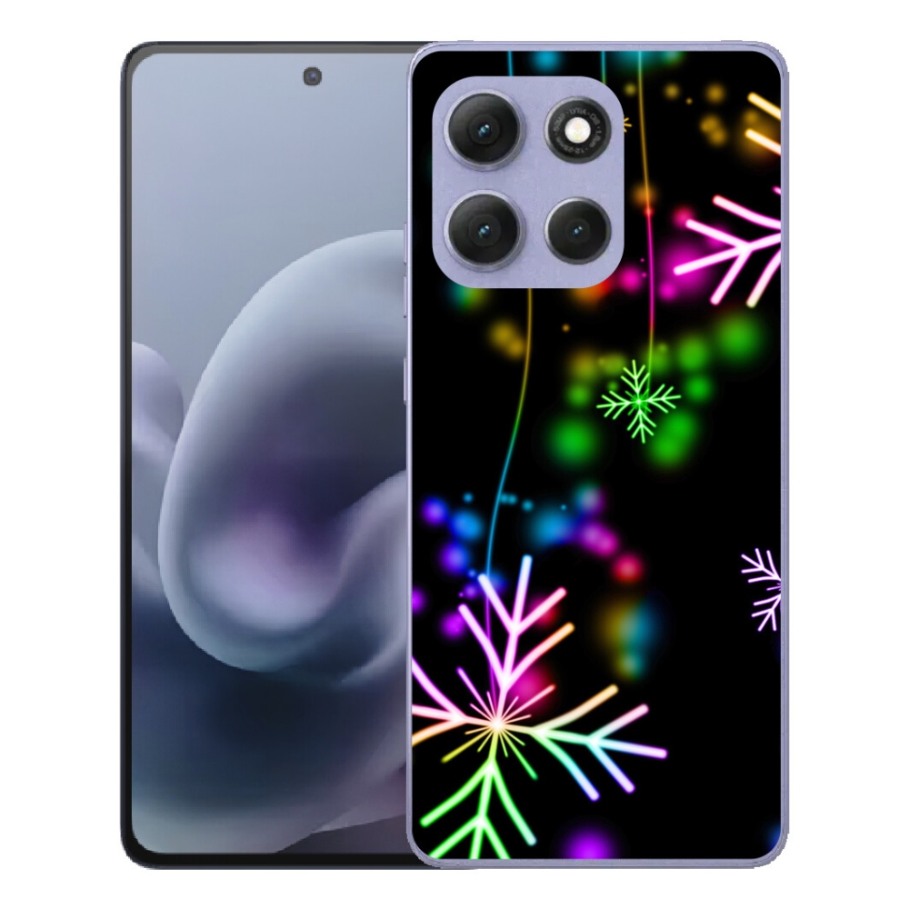 Gélový obal mmCase pre Motorola Moto G86 Power 5G – farebné vločky