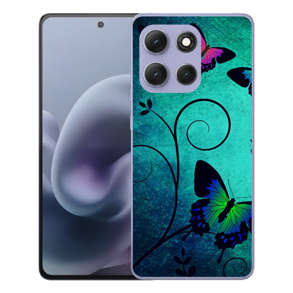 Gélový obal mmCase pre Motorola Moto G86 Power 5G – farebné motýle