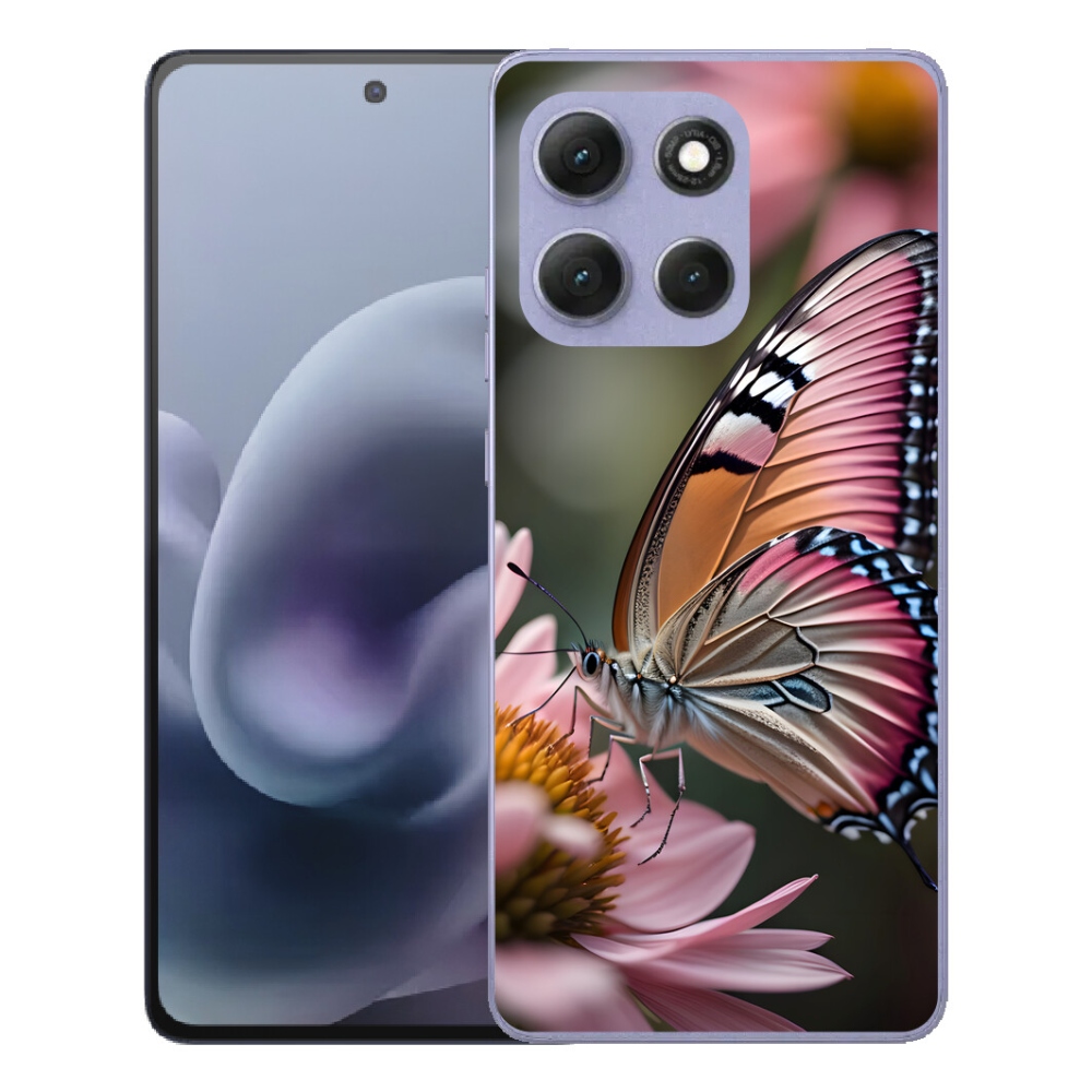 Gélový obal mmCase pre Motorola Moto G86 Power 5G – farebný motýľ