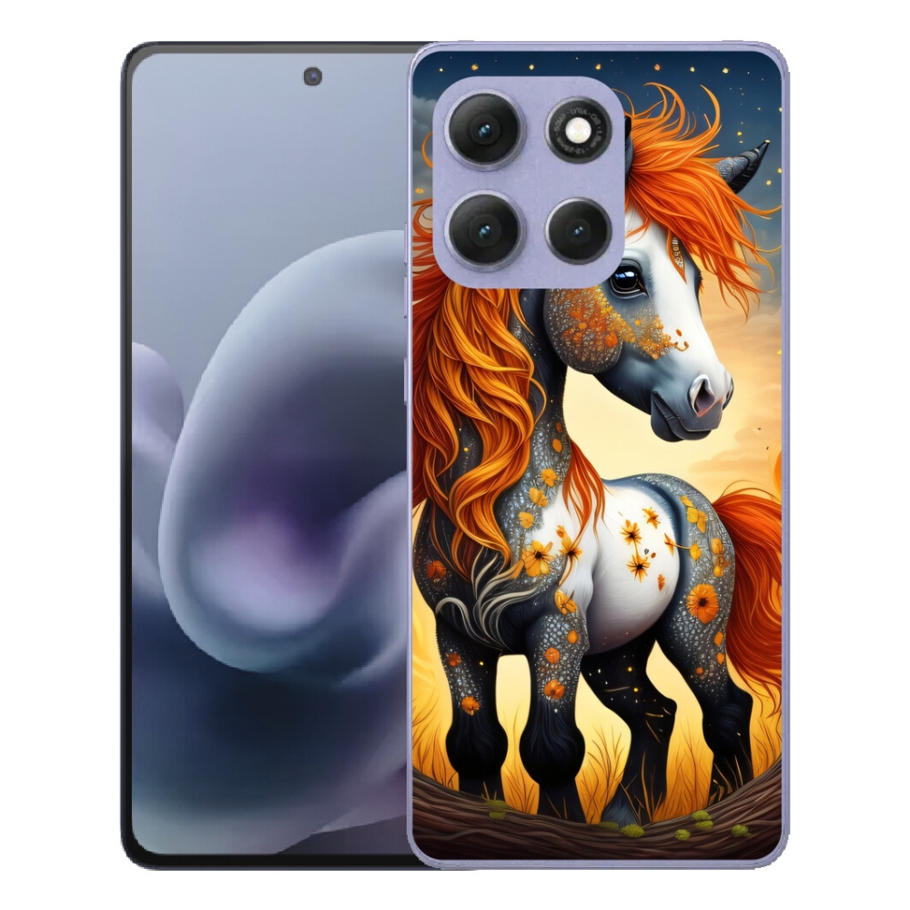 Gélový obal mmCase pre Motorola Moto G86 Power 5G – farebný poník