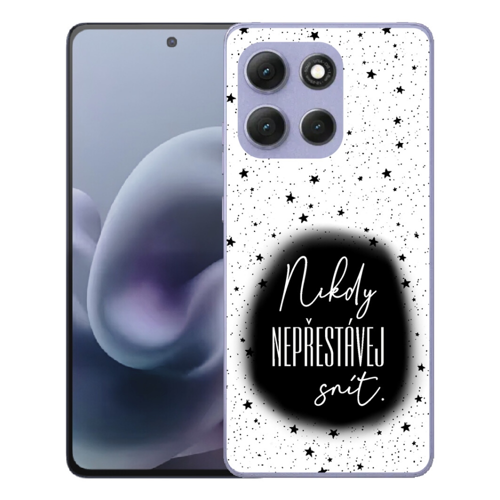 Gélové puzdro mmCase pre Motorola Moto G86 Power 5G – citát 1 na čierno-bielom pozadí