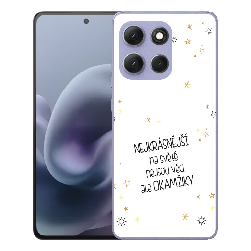 Gélový obal mmCase pre Motorola Moto G86 Power 5G – citát 4 na bielom pozadí
