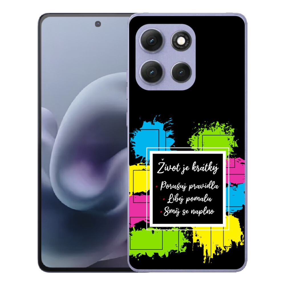 Gélový obal mmCase pre Motorola Moto G86 Power 5G – citát 5 na čiernom pozadí
