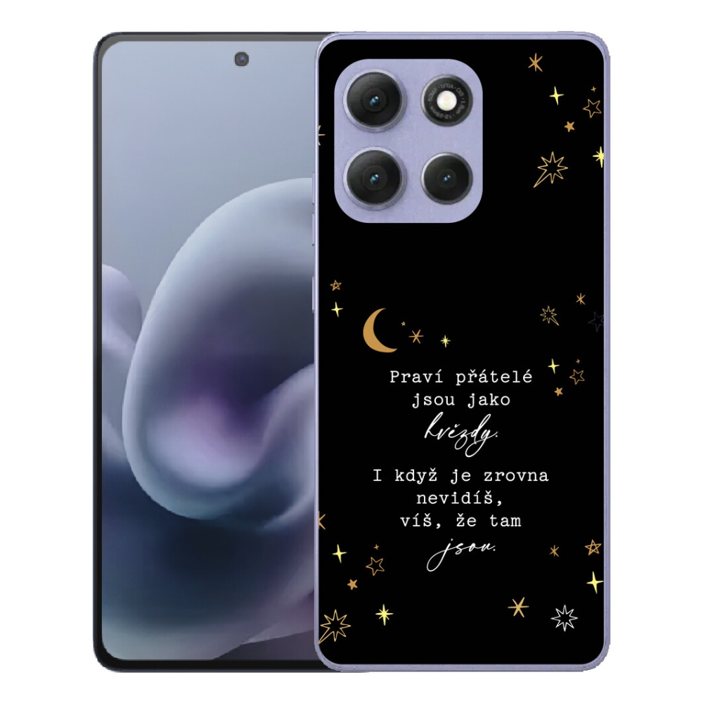 Gélový obal mmCase pre Motorola Moto G86 Power 5G – citát 6 na čiernom pozadí