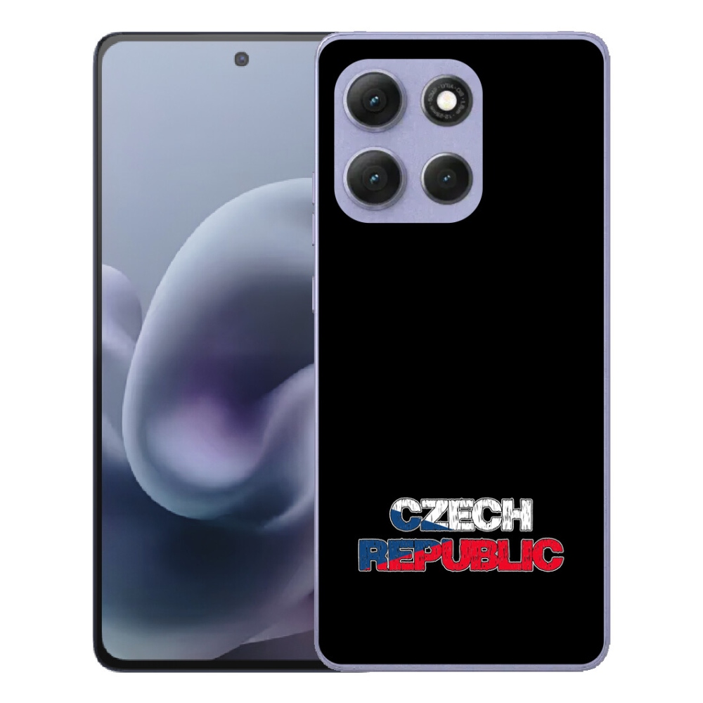 Gélový obal mmCase pre Motorola Moto G86 Power 5G – Česká republika, čierne pozadie