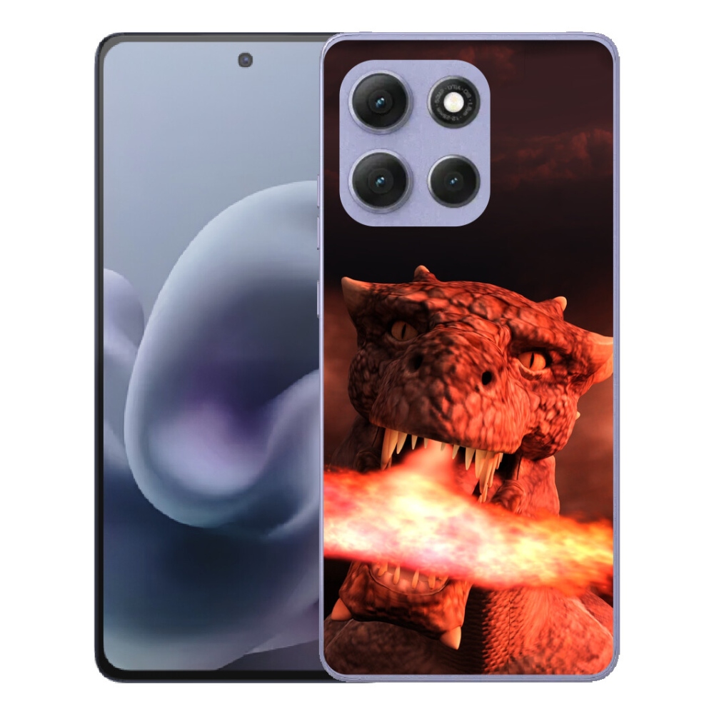 Gélový obal mmCase pre Motorola Moto G86 Power 5G – drak