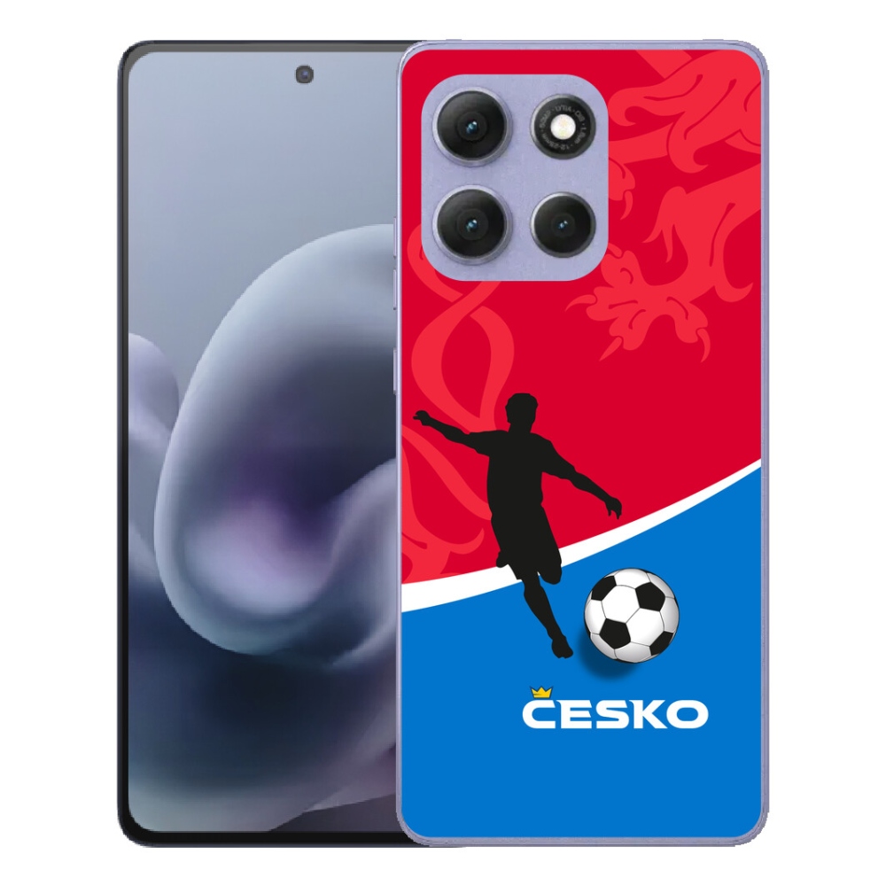 Gélový obal mmCase pre Motorola Moto G86 Power 5G – futbal Česko