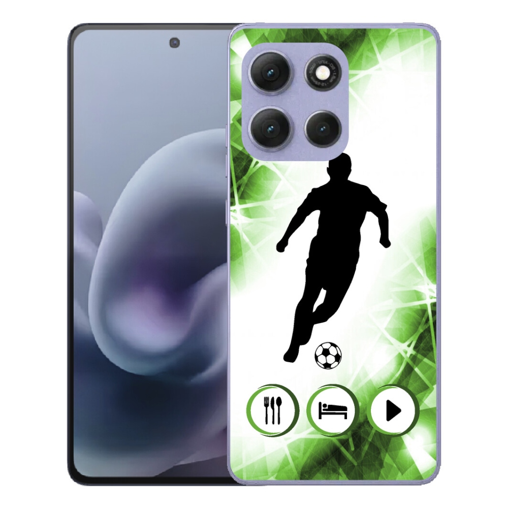 Gélový obal mmCase pre Motorola Moto G86 Power 5G – futbalista