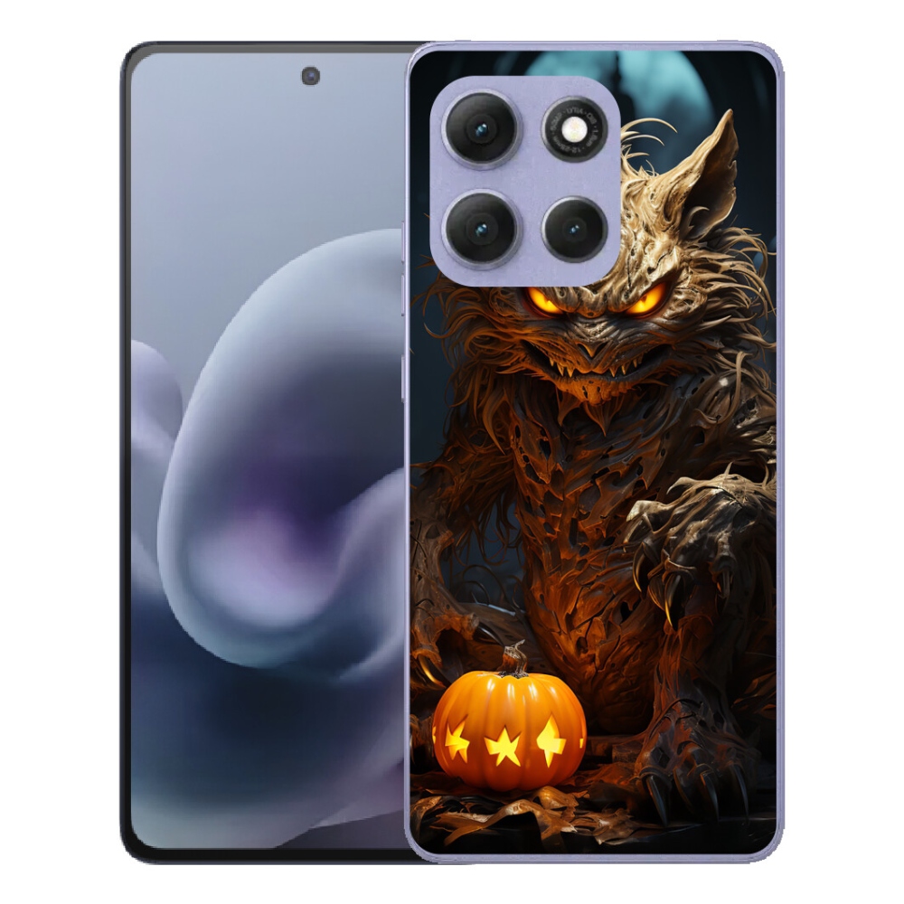 Gélový obal mmCase pre Motorola Moto G86 Power 5G – halloweenská príšera