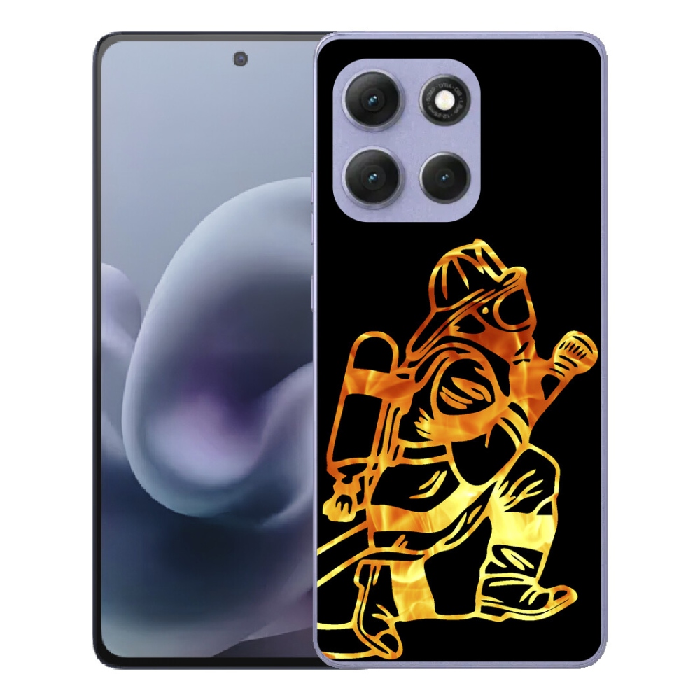 Gélový obal mmCase pre Motorola Moto G86 Power 5G – hasič 1