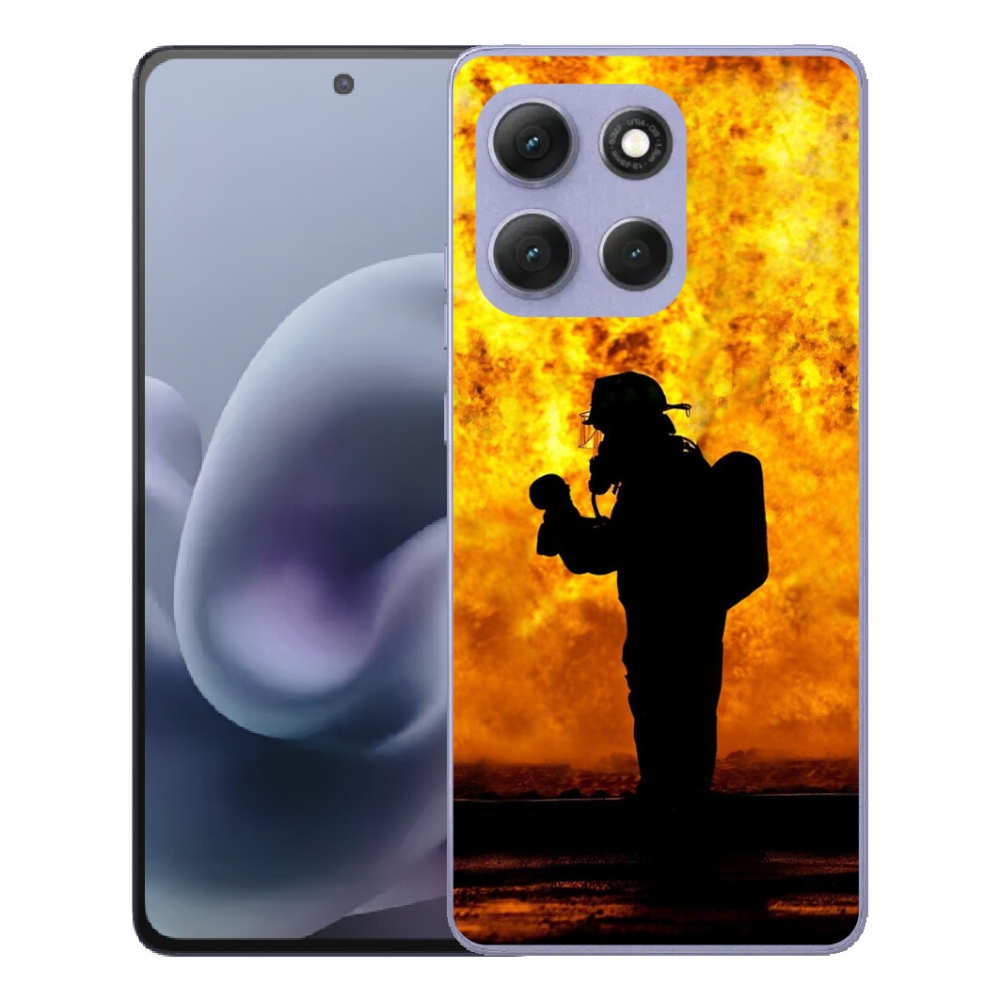 Gélový obal mmCase pre Motorola Moto G86 Power 5G – hasič